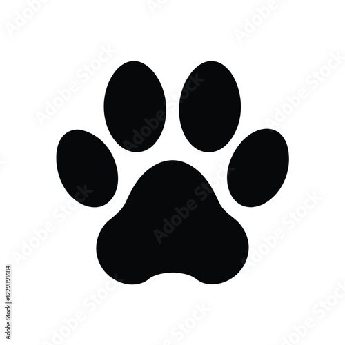 paw prints on white