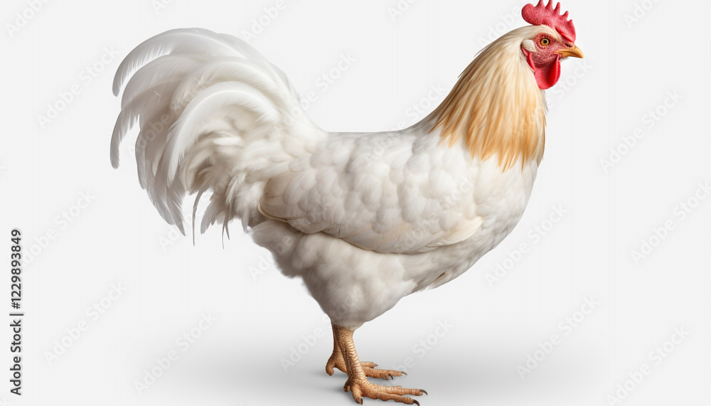 Fototapeta premium rooster isolated on white background