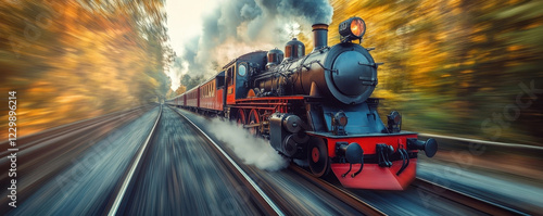 High Speed Steam Train Spee...