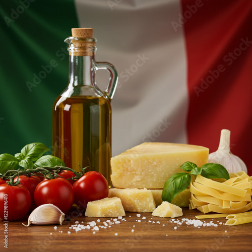 Italian Cuisine: Pasta, Parmesan, and Olive Oil