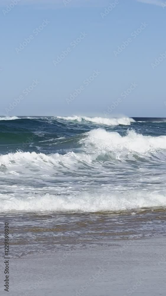 Oceano e onde a Cofete, fuerteventura, isole Canarie, Spagna Oceano e onde a Cofete, fuerteventura, isole Canarie, Spagna