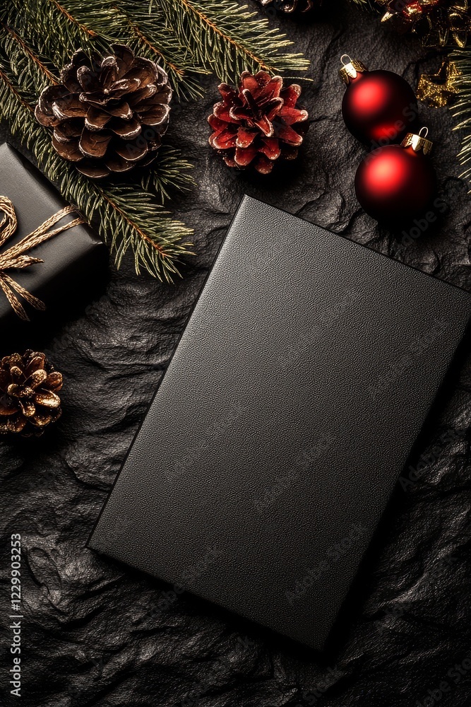 Obraz premium Festive Christmas Card Design for Holiday Celebrations
