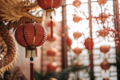 Red Chinese Lanterns Hanging