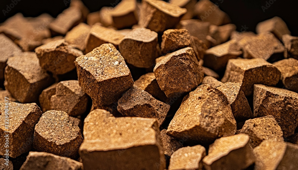 A Pile Of Irregular Brown Rock Fragments A Pile Of Irregular Brown Rock Fragments