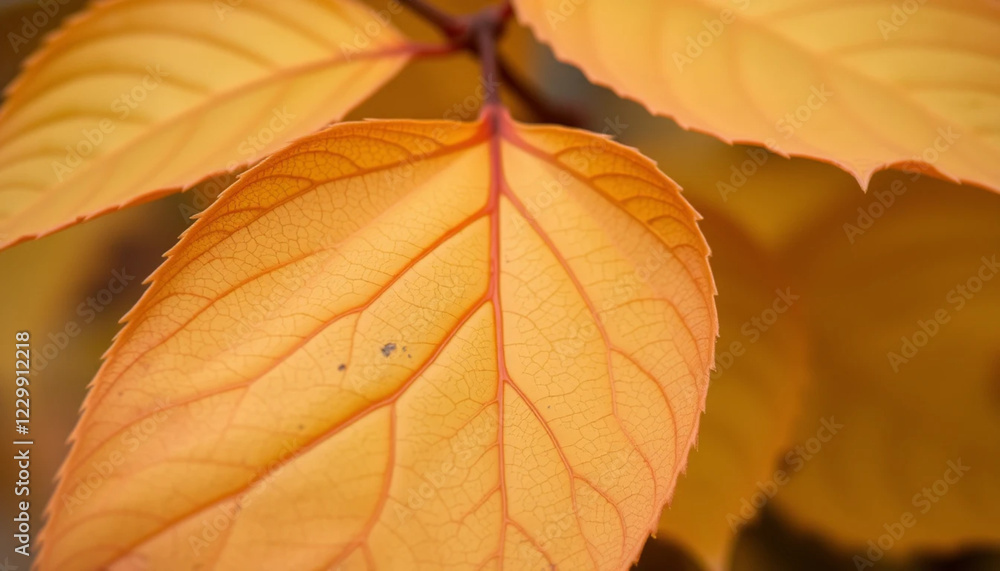 close up of birch leaves with delicate veins close up of birch leaves with delicate veins
