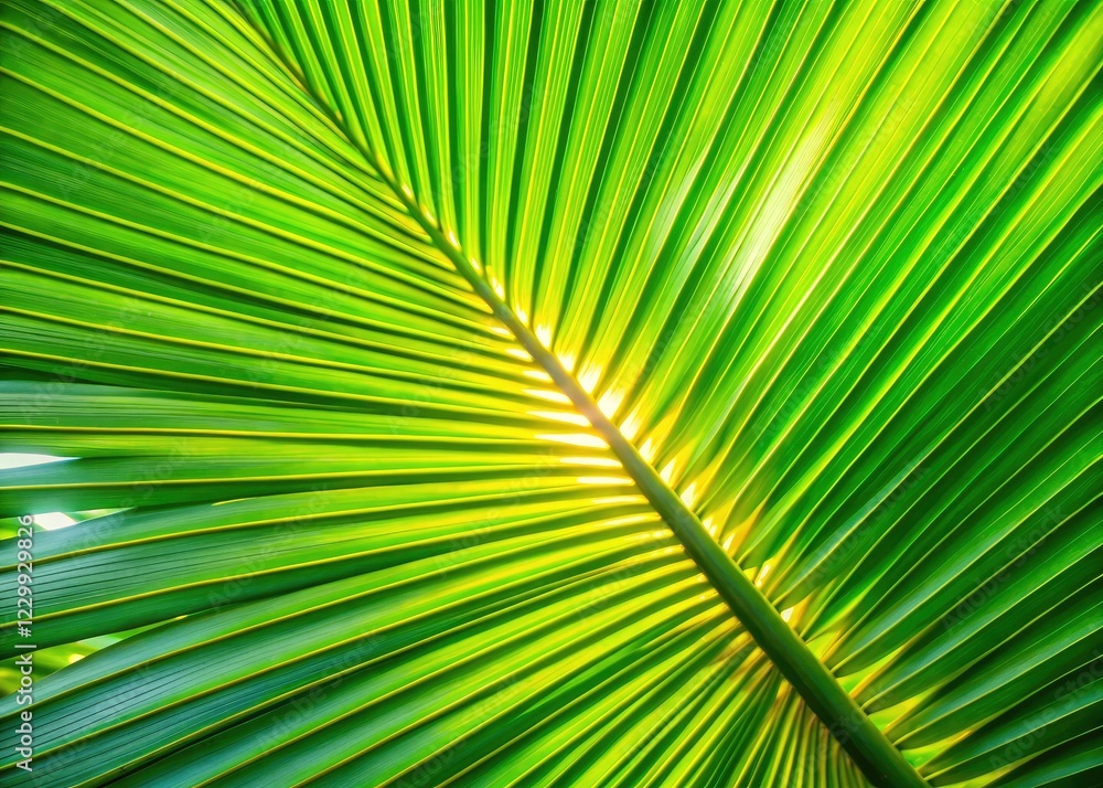 Capture the essence of summer with vibrant green palm leaf photography, showcasing exotic foliage and intricate textures using the rule of thirds. Capture the essence of summer with vibrant green palm leaf photography, showcasing exotic foliage and intricate textures using the rule of thirds.