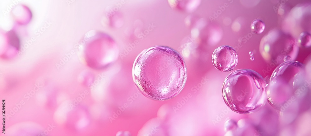 Abstract Pink Bubbles: A Symphony of Light and Color Abstract Pink Bubbles: A Symphony of Light and Color