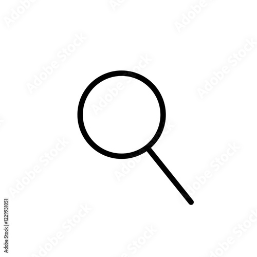 magnifying glass isolated on white