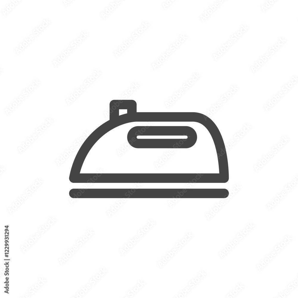 線画日用品家電関連の単品アイコン アイロン 線画日用品家電関連の単品アイコン アイロン