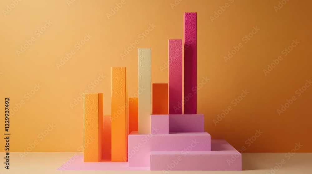 Abstract financial growth chart symbolizing interest rates, investment, and savings. Abstract financial growth chart symbolizing interest rates, investment, and savings.