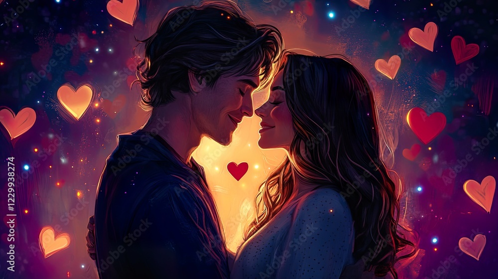 Romantic Couple Hand Drawing Passionate Embrace for Valentines Day Cards and Romantic Designs Romantic Couple Hand Drawing Passionate Embrace for Valentines Day Cards and Romantic Designs