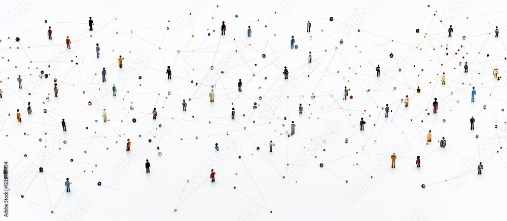 Fototapeta premium Global Network: A Visual Representation of Interconnectedness