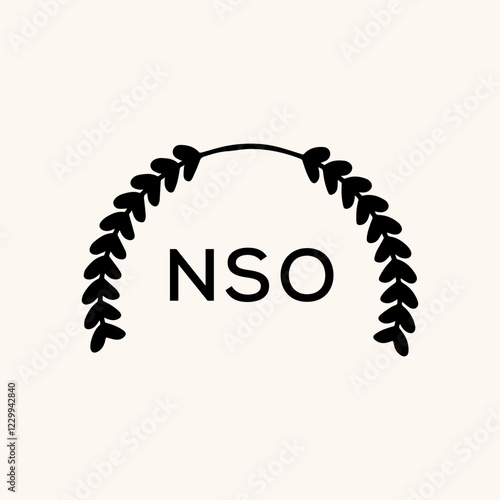 NSO logo design vector