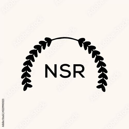 NSR logo design vector