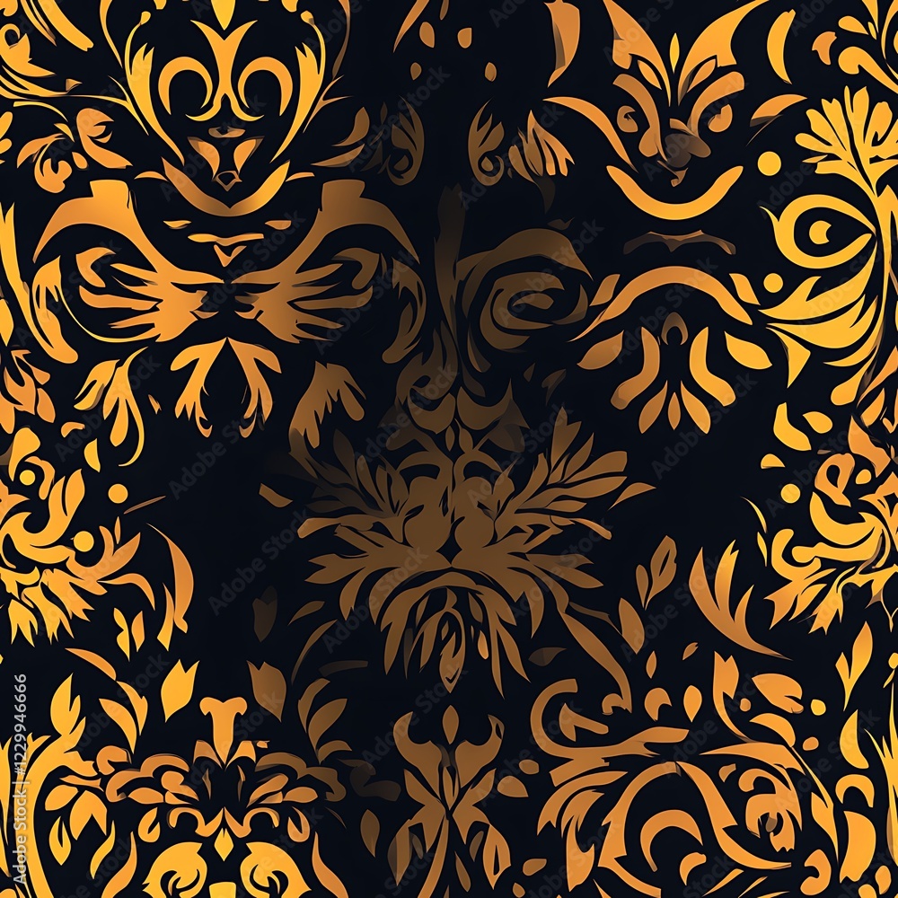Majestic lion mane and tribal pattern ::2 golden mane, regal presence, wild beauty, intricate tribal details, high-quality, seamless Majestic lion mane and tribal pattern ::2 golden mane, regal presence, wild beauty, intricate tribal details, high-quality, seamless