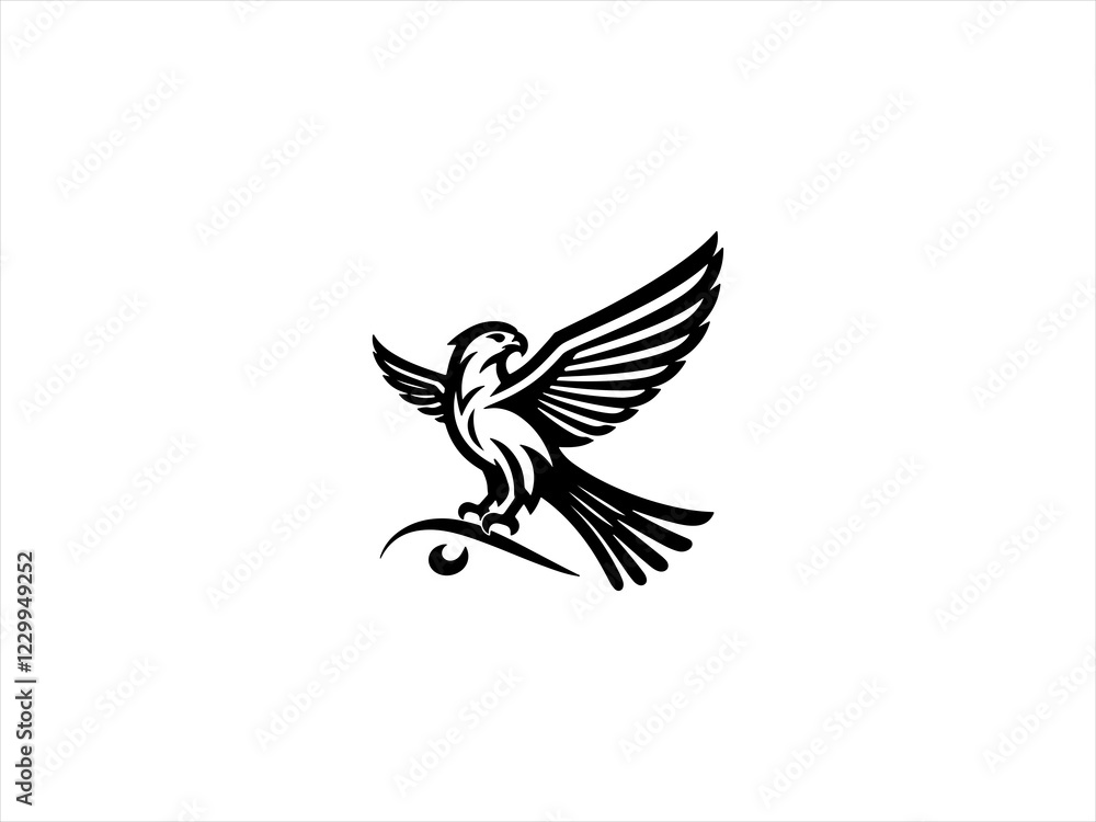Naklejka premium eagle logo vector design