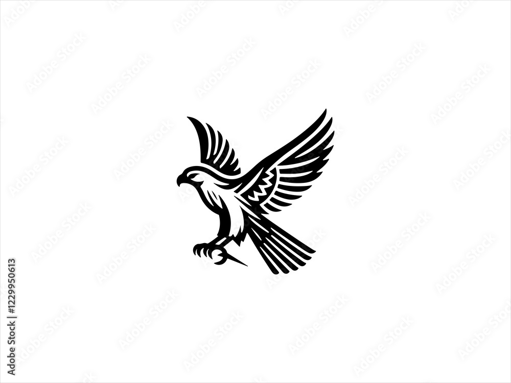 Obraz premium eagle logo vector design