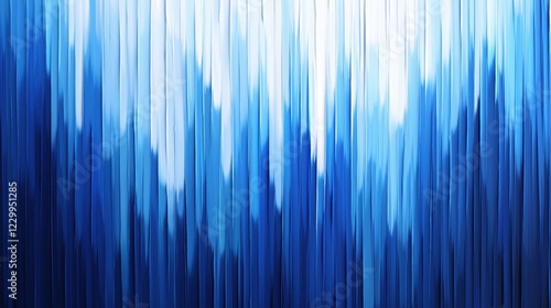 Abstract blue gradient background with vertical paint streaks