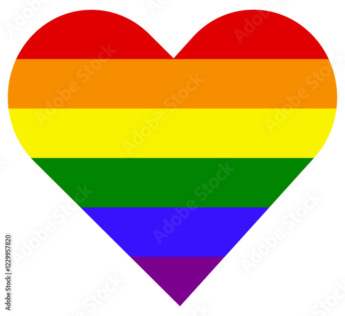 Free Download Heart with rainbow stripes representing LGBT pride flag colors. LGBT pride events, celebrations, or social media graphics. Love. Equality. Unity. Embracing diversity. LGBT Pride Week Concept 
 


 - GFXLoad