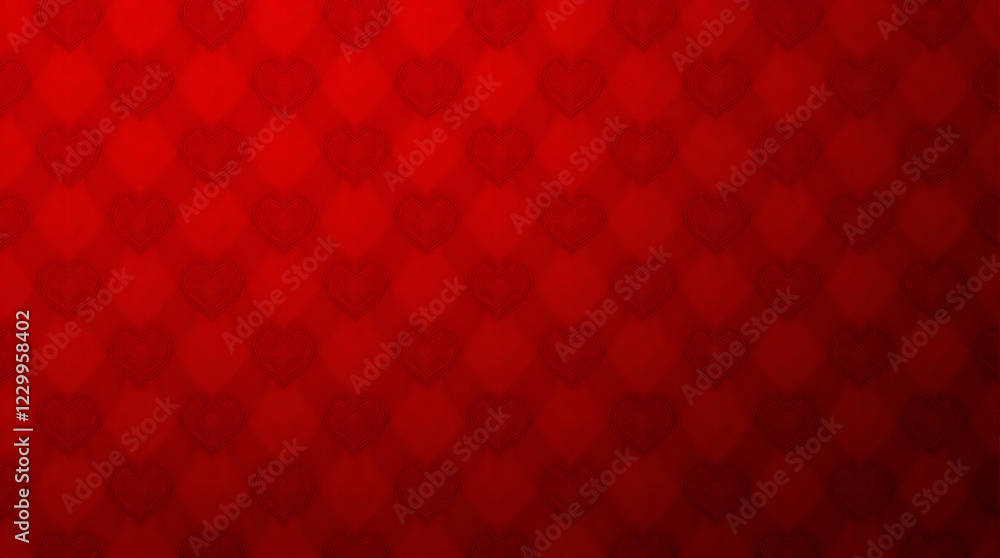Repeating Red Heart Pattern with Geometric Design and Vibrant Crimson Color - Ideal for Valentine's Day Backgrounds, Graphic Design, and Modern Aesthetic Projects Repeating Red Heart Pattern with Geometric Design and Vibrant Crimson Color - Ideal for Valentine's Day Backgrounds, Graphic Design, and Modern Aesthetic Projects