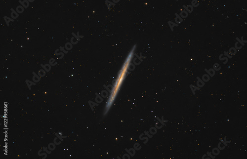 galassia NGC5906 splinter galaxy fotografata con telescopio (no Ai)