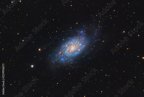 Galassia NGC2403 detta C7 fotografata con telescopio (no Ai)