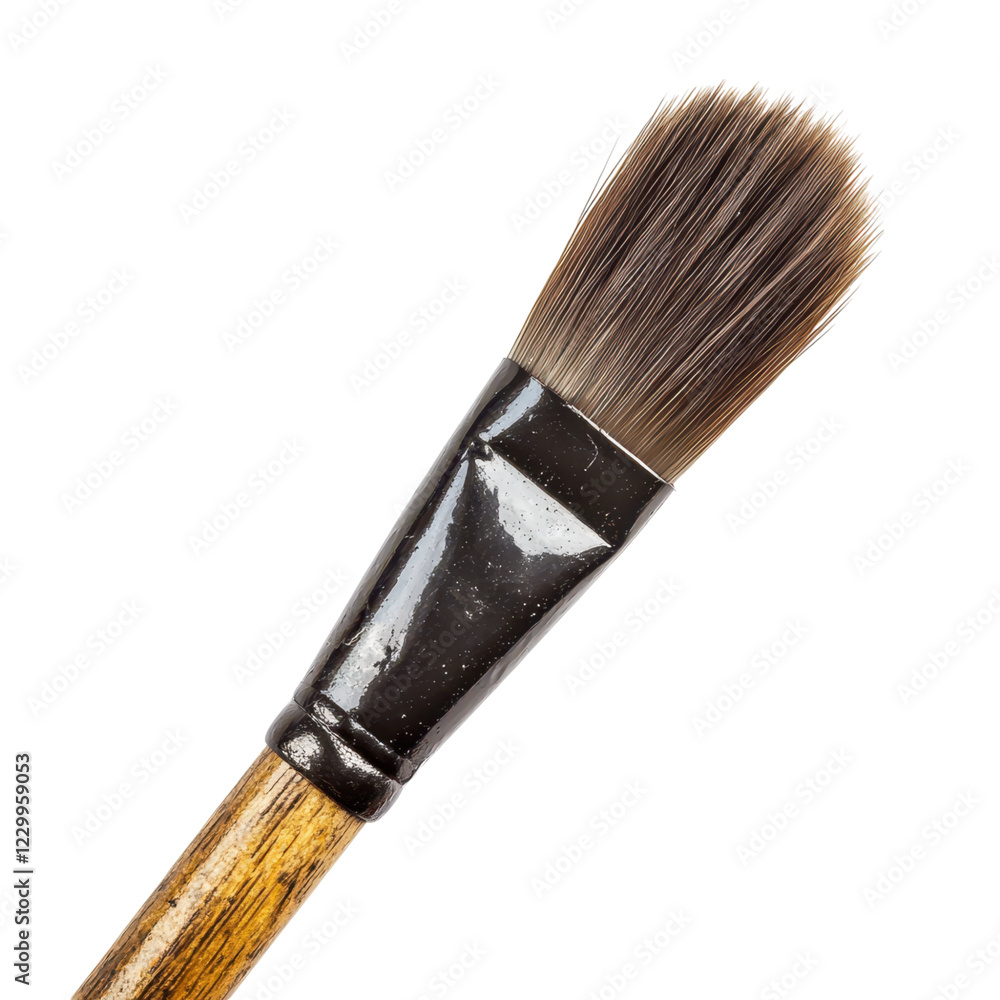 Close-Up of Makeup Brush with Soft Bristles for Application Close-Up of Makeup Brush with Soft Bristles for Application