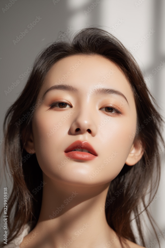Portrait of Asian Woman with Soft, Radiant Skin Portrait of Asian Woman with Soft, Radiant Skin