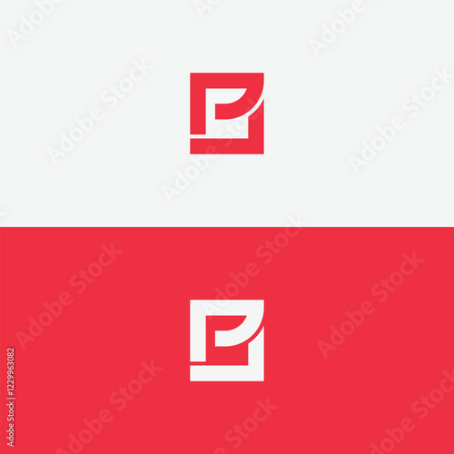 Premium Initial Letter LP logo design. Trendy awesome artistic black and white color. LP PL initial based Alphabet icon logo
