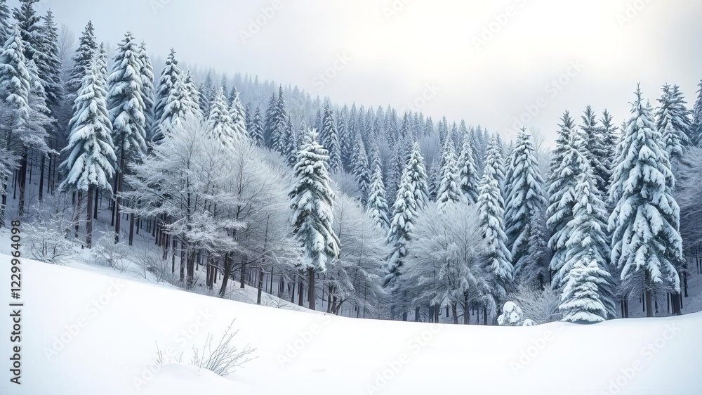 Snowy forest paradise showcasing serene beauty and winter charm with snow-covered trees, a peaceful landscape, and a sense of tranquility, landscape, snow-covered, charm Snowy forest paradise showcasing serene beauty and winter charm with snow-covered trees, a peaceful landscape, and a sense of tranquility, landscape, snow-covered, charm