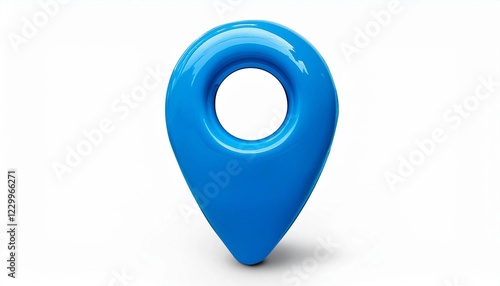 Free Download blue pin isolated - GFXLoad