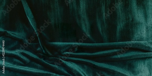 Emerald Velvet Drape: Luxur...