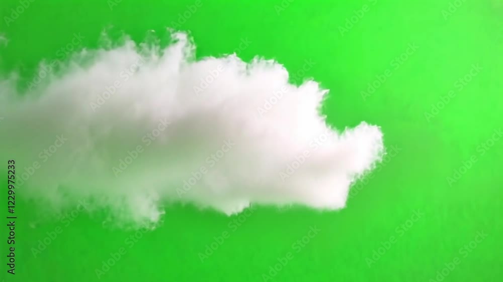 Cloud Green Screen Background. Flying Clouds Graphic Effects. Clouds ...