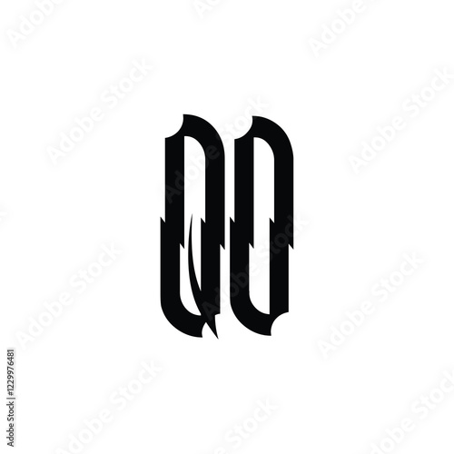 QO monogram logo design letter text name symbol monochrome logotype alphabet character simple logo photo