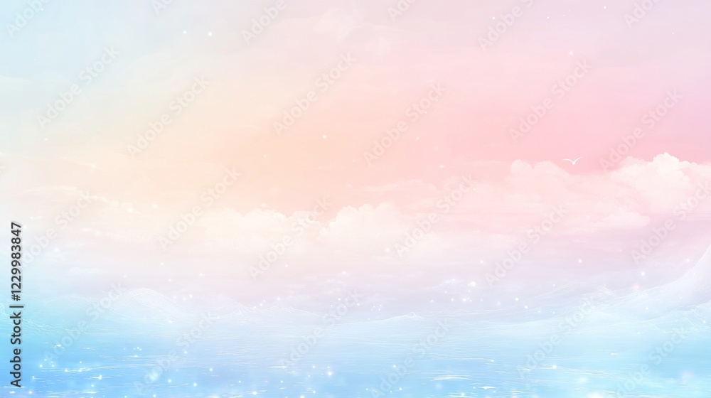 Pastel Sky and Serene Waters: A Dreamlike Landscape Pastel Sky and Serene Waters: A Dreamlike Landscape
