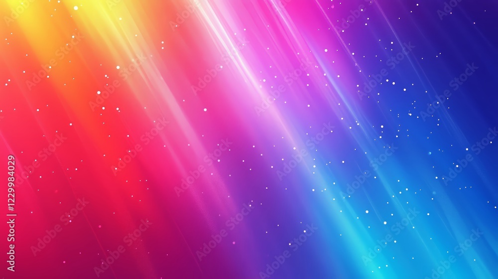 Naklejka premium Vibrant Gradient Light Streaks with Sparkles - made with Generative AI