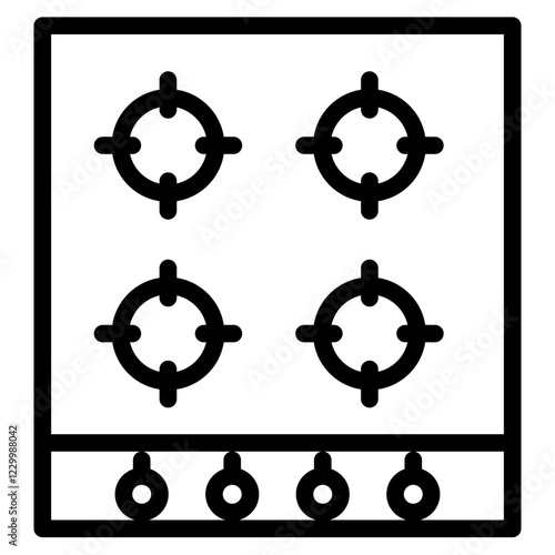cook stove icon vector illustration