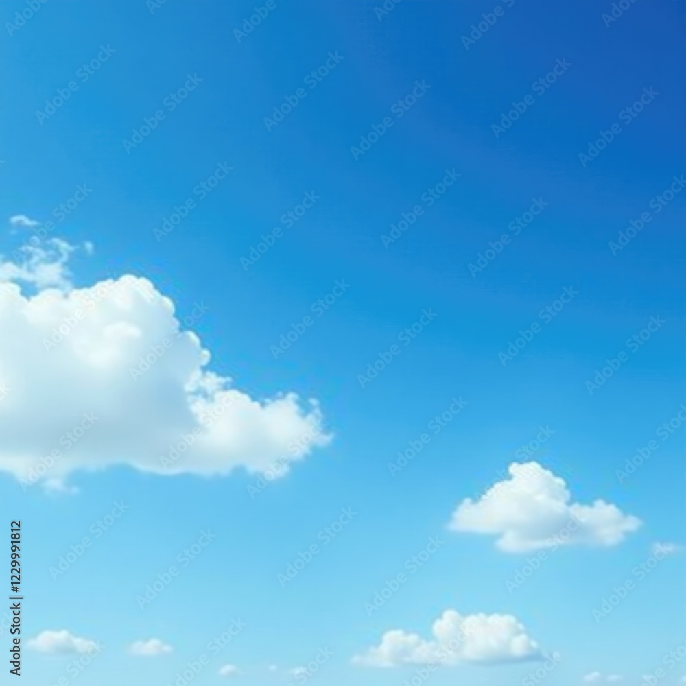 Serene and clear blue sky with a few wispy clouds drifting lazily across it, sky, clouds Serene and clear blue sky with a few wispy clouds drifting lazily across it, sky, clouds