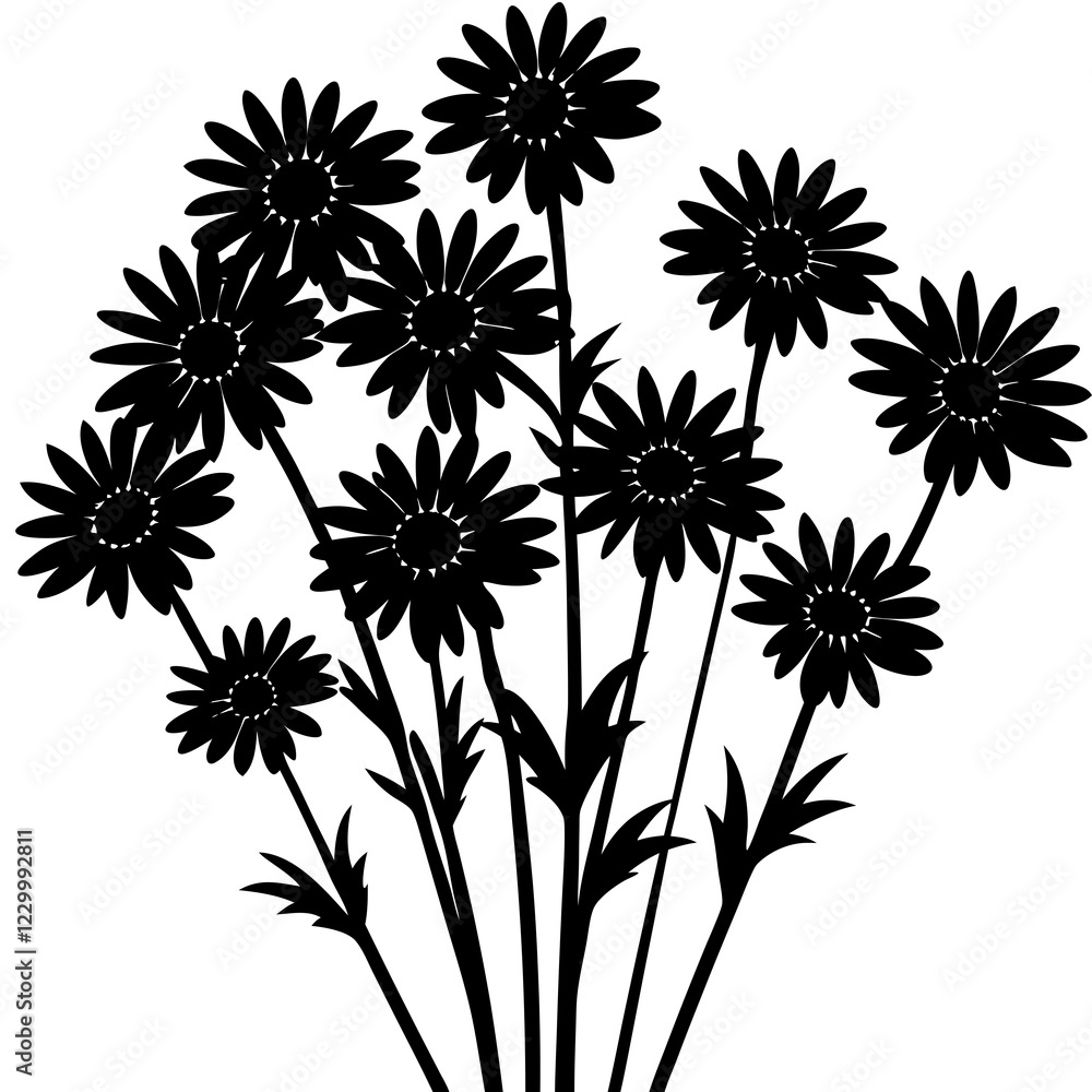set of flowers set of flowers