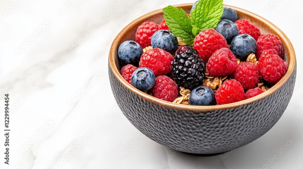 Fresh Berry Bowl with Blackberries, Raspberries, and Blueberries Fresh Berry Bowl with Blackberries, Raspberries, and Blueberries