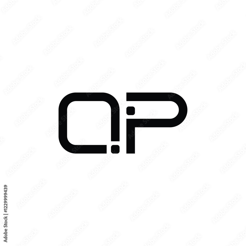 QP monogram logo design letter text name symbol monochrome logotype alphabet character simple logo QP monogram logo design letter text name symbol monochrome logotype alphabet character simple logo