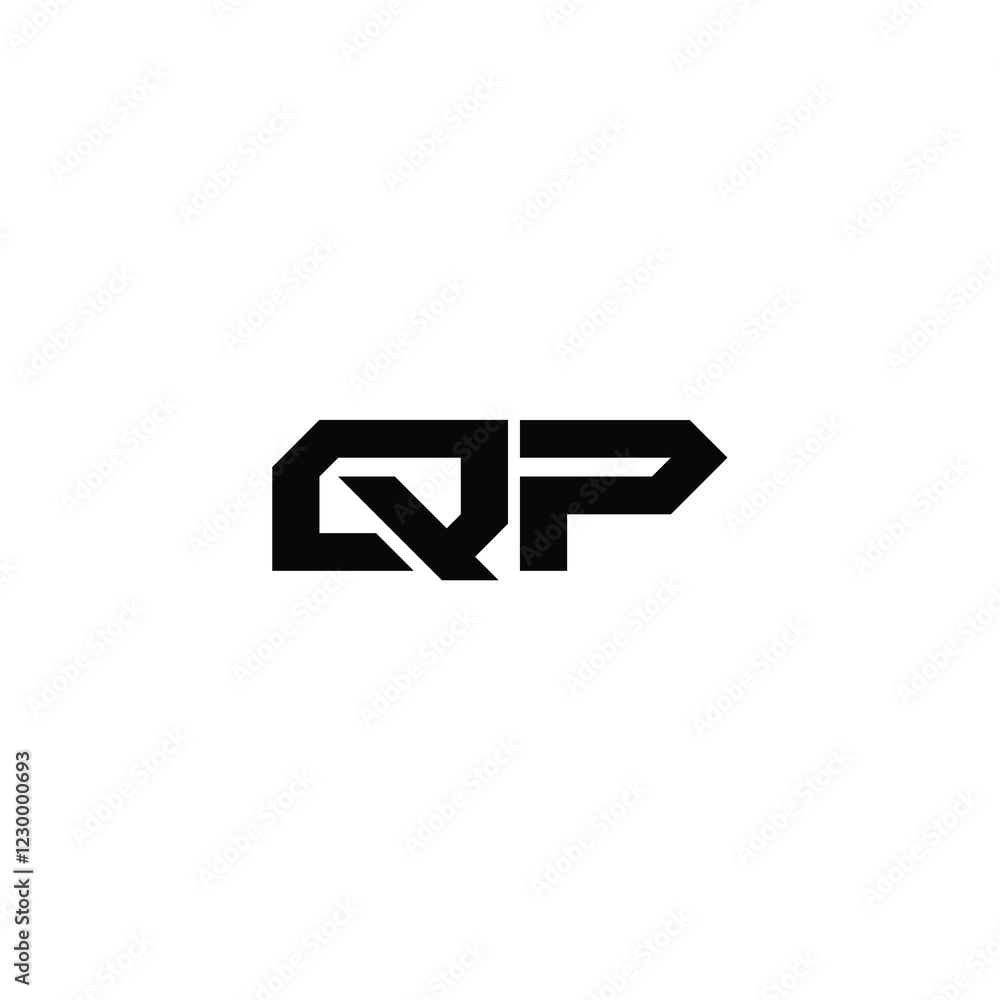 QP monogram logo design letter text name symbol monochrome logotype alphabet character simple logo QP monogram logo design letter text name symbol monochrome logotype alphabet character simple logo