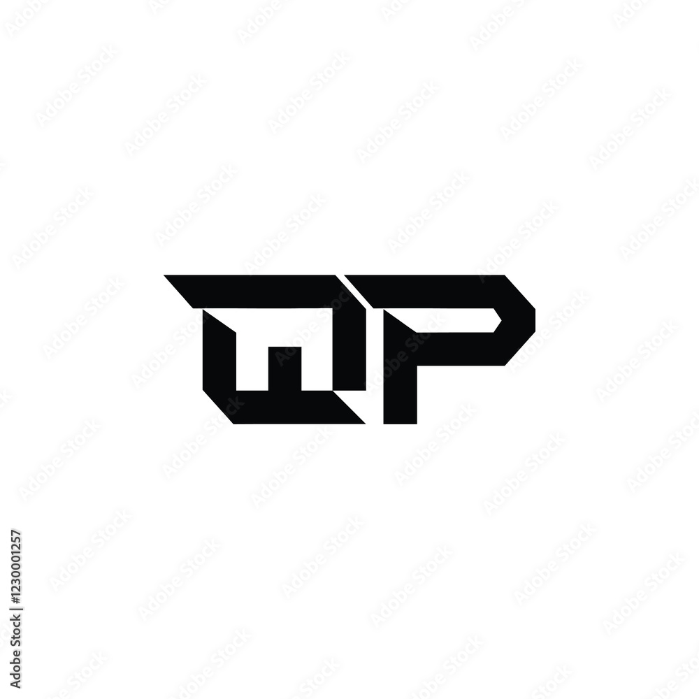 QP monogram logo design letter text name symbol monochrome logotype alphabet character simple logo QP monogram logo design letter text name symbol monochrome logotype alphabet character simple logo