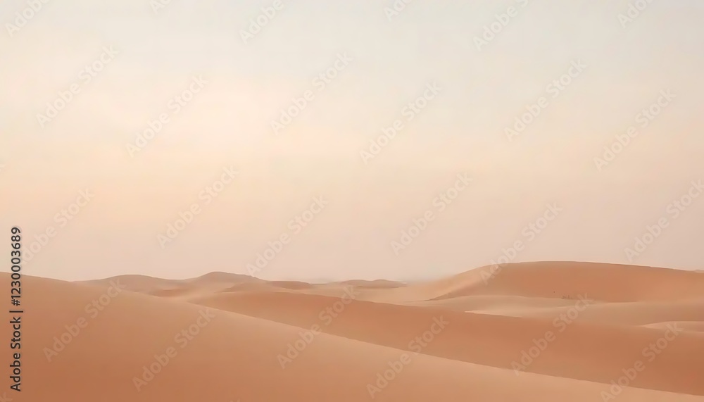 Rolling Sand Dunes Under a Pale Sky Rolling Sand Dunes Under a Pale Sky
