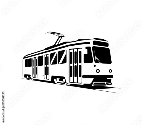 Train railroad crossing sign vector icon
