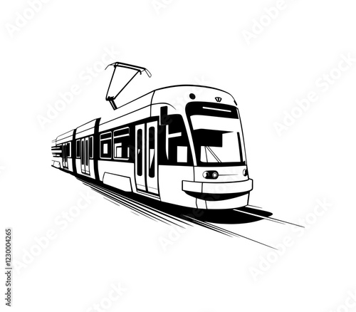 Train railroad crossing sign vector icon
