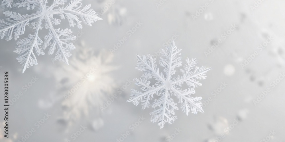 Delicate snowflake border on a white background, snowflakes patterns, vector illustration, cold weather Delicate snowflake border on a white background, snowflakes patterns, vector illustration, cold weather