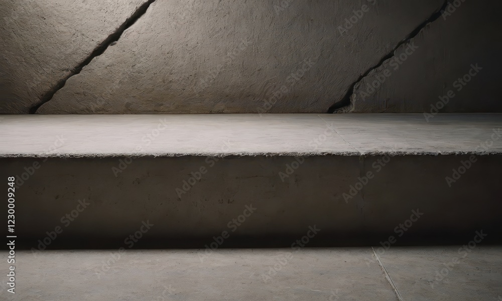 Naklejka premium Abstract white and black stone with spotlight effect or concrete or surface of a ancient dusty wal