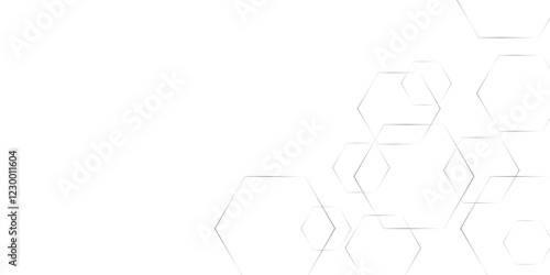 Abstract gradient background with hexagons shape stock line texture and seamless pattern. Modern pattern elegant simple style digital line technology concept template background, vector illustration.	