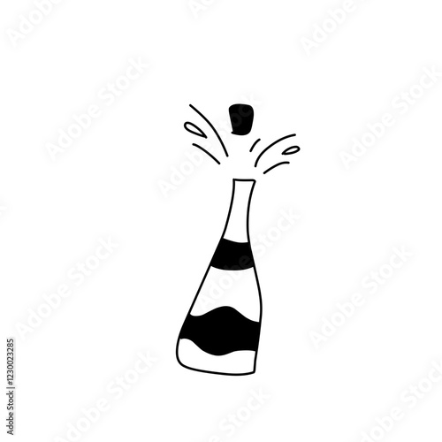 hand drawn New Years Party